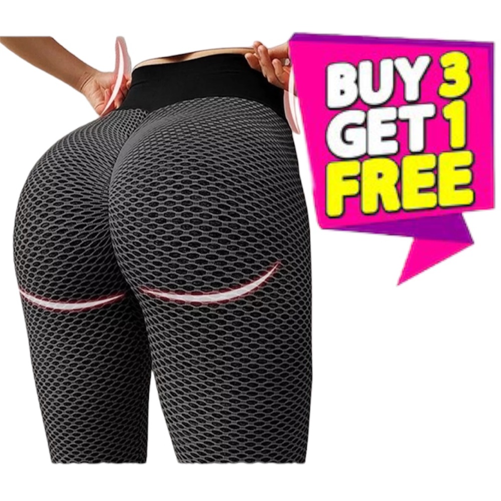 Women's High Waisted Leggings Slimming Scrunch Booty Ruched Butt Lift Yoga Pants